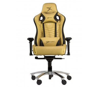 E-WIN FLASH XL SIZE SERIES FLI ERGONOMIC GOLD COMPUTER GAMING OFFICE CHAIR WITH FREE CUSHIONS