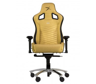 E-WIN FLASH XL SIZE SERIES FLI ERGONOMIC GOLD COMPUTER GAMING OFFICE CHAIR WITH FREE CUSHIONS