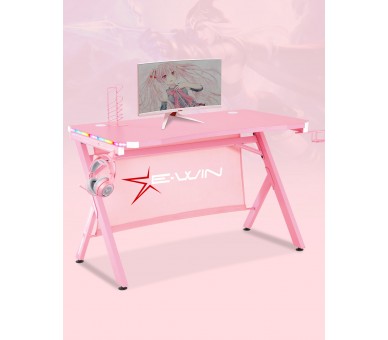 E-WIN 2.0 Edition RGB Pink Gaming Desk