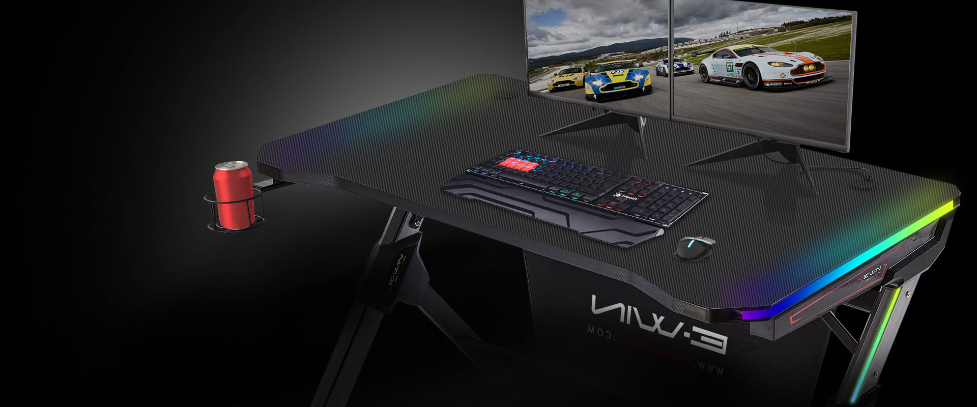 E-WIN RGB Gaming Desk